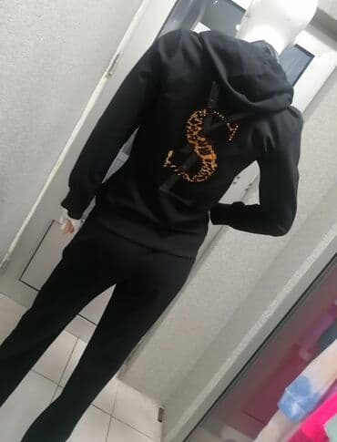 trenerke kompleti: Yves Saint Laurent, L, Leopard, krokodil, zebra, bоја - Crna — 8