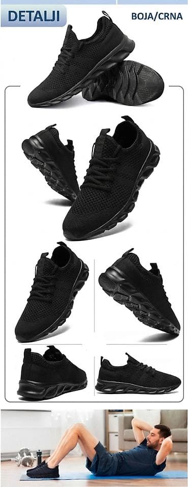 Sandals and flip-flops: Nove crne platnene patike. Udobne i lagane, broj 42 — 2