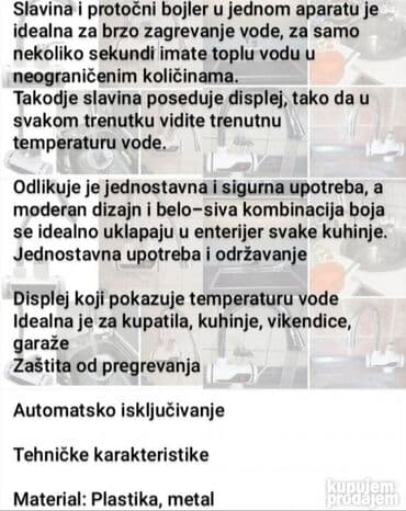 kalupi za cesme cena: Slavina sa grejacem 3000w cesma za brzo zagrevanje 3300w vise modela — 2