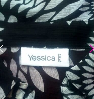 pantalone push up: 2XL (EU 44), Viscose, Floral, color - Black — 1