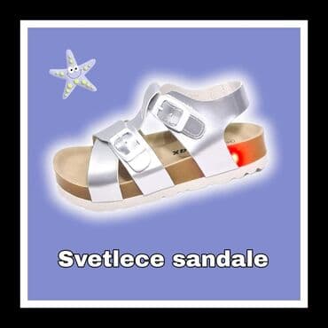 SNIZENJE Predivne extra lagane svetlece sandalice Turski kvalitet i