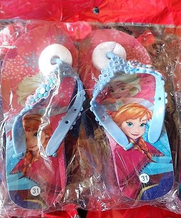 barbie haljina: Dečije japanke sa motivima iz crtanog filma Frozen (Ana i Elza) - — 3