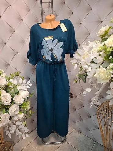 Overalls: Ženski komplet – bluzica i pantalone od lagane, rebraste tkanine - — 7