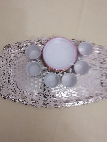 metalac češki porcelan: Set za kafu/čaj – 12 delova, porcelan - 6 šoljica sa ručkom - 6 — 4