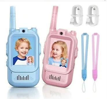 automat za igracke: Dečije dvosmerne radio-stanice sa video pozivom - Set od 2 uređeja — 1