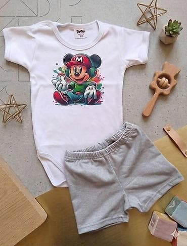 tiffany zenski kompleti: Bebi bodiji i letnji kompleti sa dezenima crtanih junaka Komplet bodi — 6