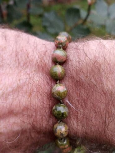 Venčanice i aksesoari: Narukvica Epidot (unakit) Narukvica od Epidota (unakita), poludragi — 4