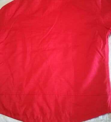 torba sa cirkonima: Jakna vel XL, crvena, kao nova, obim grudi 114 cm, dužina 70 cm — 6