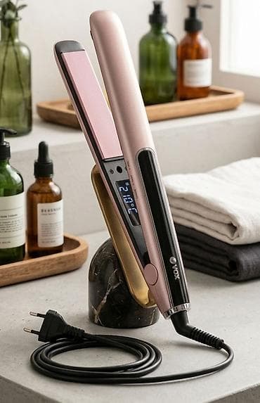 Pegla za kosu VOX – elegantna roze izvedba sa digitalnim ekranom -