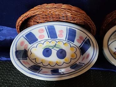 escajg u koferu: Porcelanske posude sa korpama za serviranje iz 80,90ih.god. Posude za — 4
