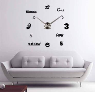 ikea komode sa vratima: Zidni sat, bоја - Crna, Novo — 4