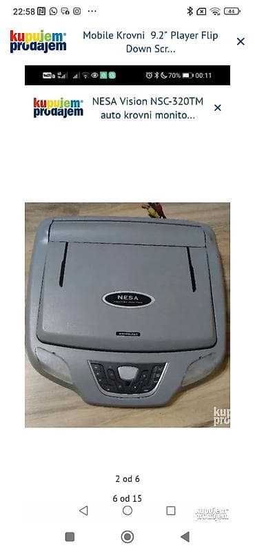 Monitors: NESA Vision NSC-320TM – krovni auto monitor sa motorizovanim flip-down — 1