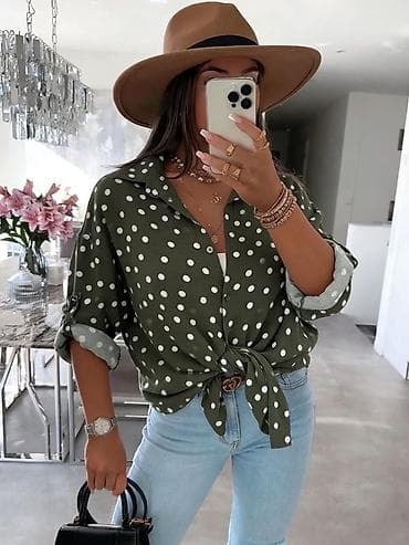 Lične stvari: ✨✨Ženska ležerna košulja na tufne - Model: klasična košulja na dugmad — 5