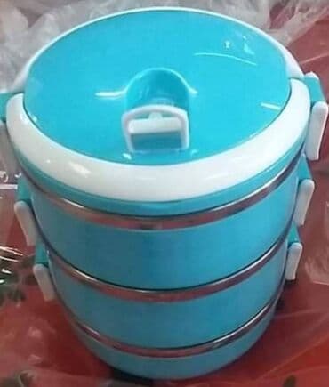 Kuhinjski setovi: Lunch box posude za hranu Posuda za hranu iz tri dela - Lunch Box - — 4