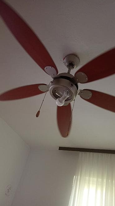 stubni ventilatori: Plafonski ventilator sa rasvetom - Model sa 5 drvenih krila u boji — 1
