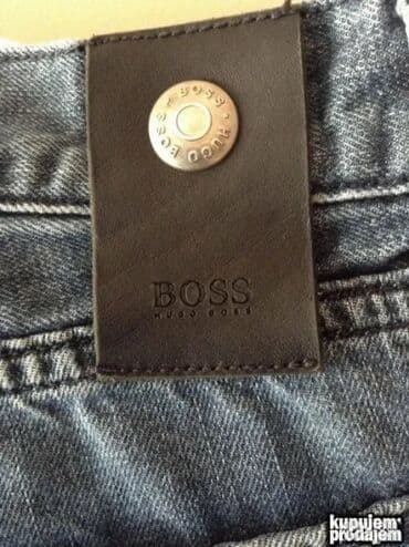 hugo duksevi zenski: Originalne Hugo Boss farmerice 36 100% cotton Polustruk 49cm duzina — 1