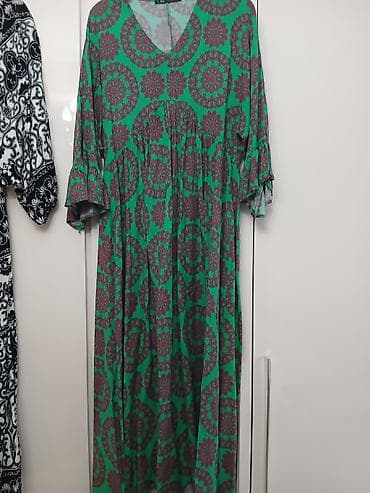 boho bluze: Dugačke ženske haljine sa printom – lepršavi krojevi - Model 1 — 4