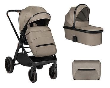 cangaroo kolica: KIKKA BOO Kolica TIFFANY 2u1 sa tvrdom korpom – beige (SKU: KKB2) — 1
