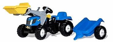 kompleti sa pantalonama: Traktor RollyKid New Holland sa utovarivačem i prikolicom (cT-023929) — 1