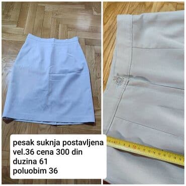 Ostala ženska odeća: S (EU 36), Midi, bоја - Bež — 1