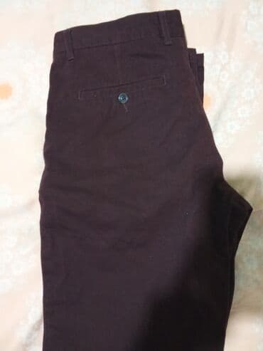 elipsa kompleti sa pantalonama: Trousers, L (EU 52), Zara, Chino, color - Brown — 1