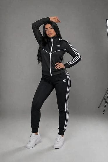 Gornji i donji deo: Ženski Adidas trenerka komplet – jakna + donji deo - Model: sportski — 5