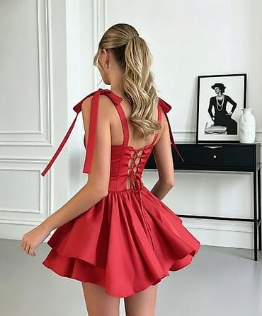 modus haljine: ✅Korset mini haljina sa mašnama na ramenima
✅3300 din — 2