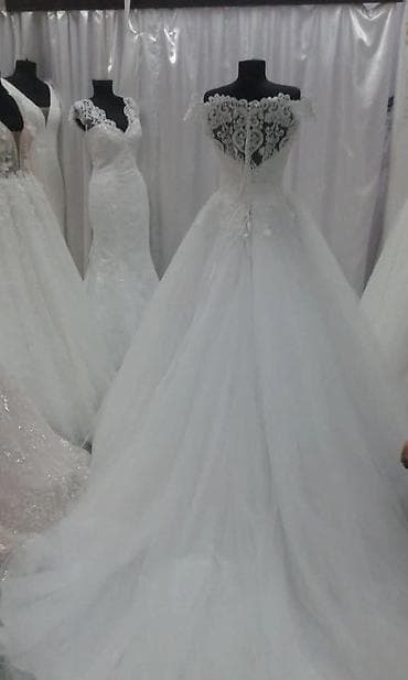 til suknja: Bela venčanica – raskošna A/kugla silueta sa čipkom - Gornji deo — 1