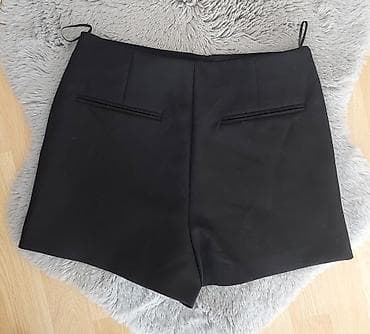 studio lady n: ZARA crne šorts-suknja (skort) - Model: šorts spreda izgleda kao mini — 3