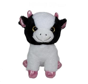 Plišana igračka – kravica - Preslatka crno‑bela kravica sa velikim