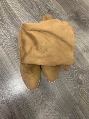 bež čizme od brušene kože: Ankle boots, Bata, 40 — 6