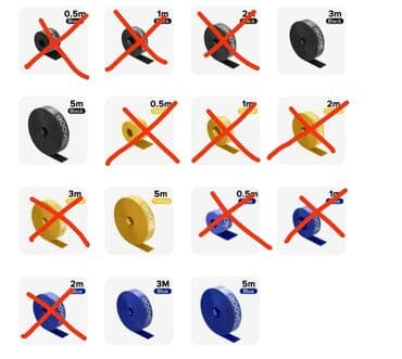 Aksesoari za TV i video: Cicak trake duzine od 3 i 5 metara boje i velicine proveravam Cena — 3