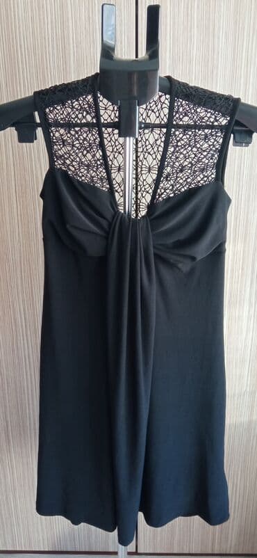 kaftan haljine za plazu new yorker: M (EU 38), color - Black, Evening, With the straps — 1