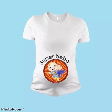 mango majice: Majčinske majice sa štampom – udobne bele pamučne majice sa duhovitim — 5