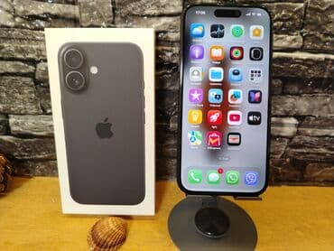Računari, laptopovi i tableti: Apple iPhone iPhone 16, 128 GB, Crn, Face ID — 1
