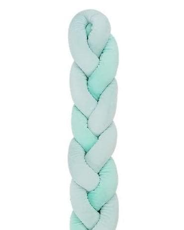 tempo katalog bastenski namestaj: KIKKA BOO Pletenica za krevetac trostruka – 180 cm, mint (KKB5) — 1