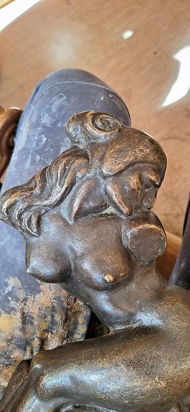 Prehrambeni proizvodi: Bronzana skulptura 8kg– ženski akt u poluležećem položaju - — 5