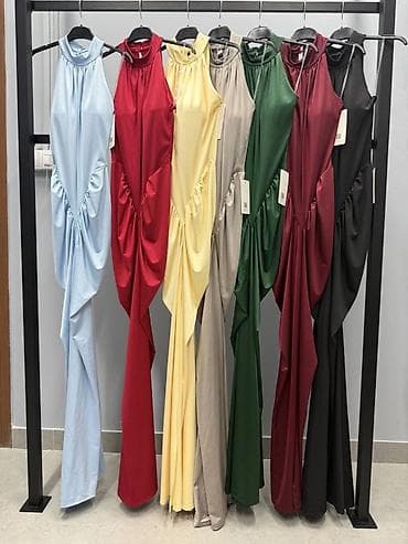 Lične stvari: 🔥🔥Elegantna duga haljina sa visokim izrezom - Kroj: uska silueta koja — 8