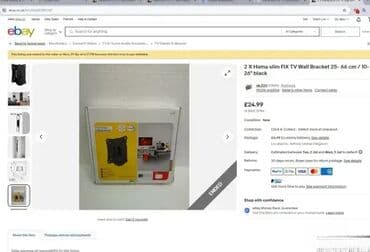 mini šporet sa ravnom plocom: *** SUPER AKCIJA *** #1364 HAMA Zidni nosač za MONITOR - TV 10" - 26" — 4