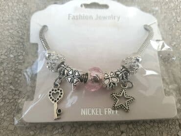 srebrna ogrlica sa krsticem: Charm bracelet — 5