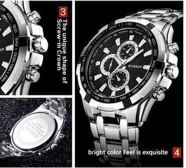 fosil sat: Classic watch, Curren, Male — 7