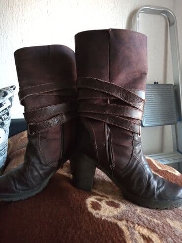 mokasine od prevrnute koze: Ankle boots, 38 — 2