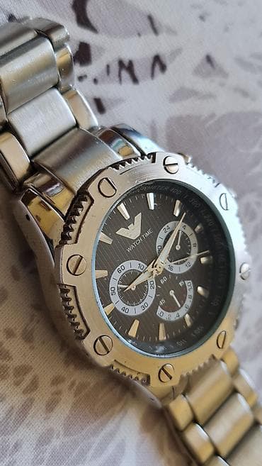 sat panini: Muški ručni sat WATCH TIME – hronograf, metalna narukvica - Kućište — 6