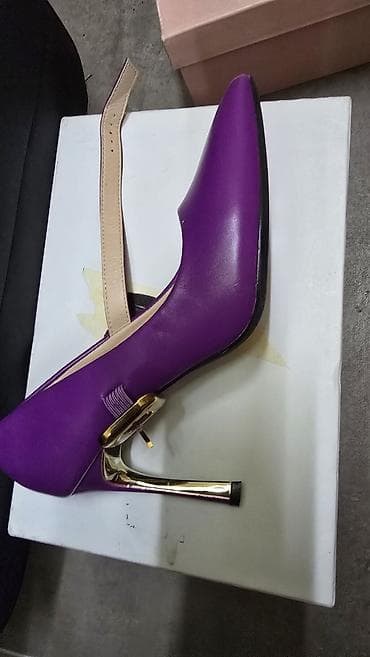 cloud 9 cipele: Ženske elegantne štikle u ljubičastoj boji - Model: salonke sa — 5