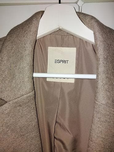 jakna sa vunom: ESPRIT ženski kaput – bež/peščana nijansa-nov,bez etikete S vel. - — 3