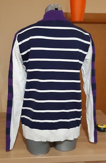Lične stvari: Duks/džemper na rajsferšlus CABIN, prugasti dizajn. - Veličina: XL - — 3