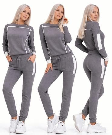 Ženski komplet – džemper i pantalone od meke pletenine - Boja