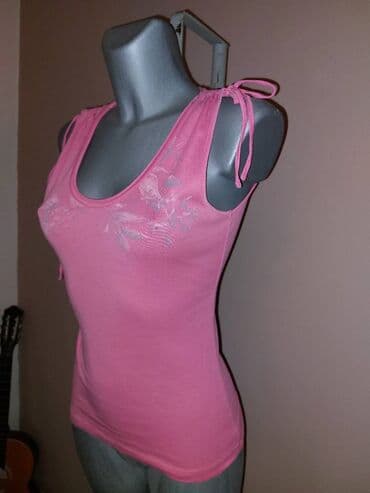 tank top h m: M, Print, color - Pink — 2