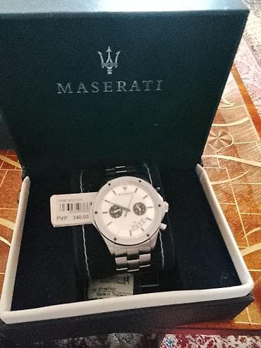 richelieu satovi cena: Maserati muški ručni sat u originalnoj kutiji. Narukvica samo kopča — 1