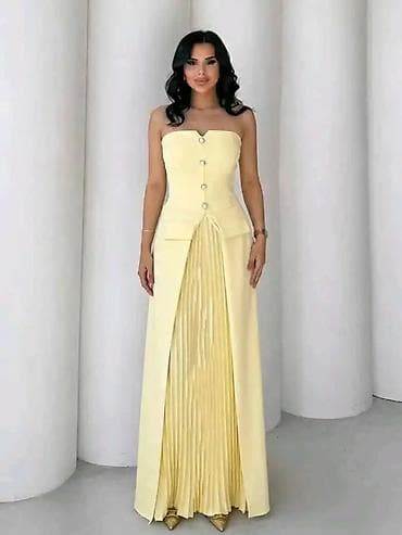 svecane korset haljine: Elegantna svečana haljina bez bretela – Emi Moda, Made in Italy. - — 2